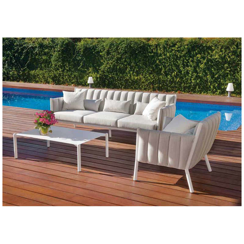 Sofá Morris Mobiliario de exterior. se pueden modificar los acabados.