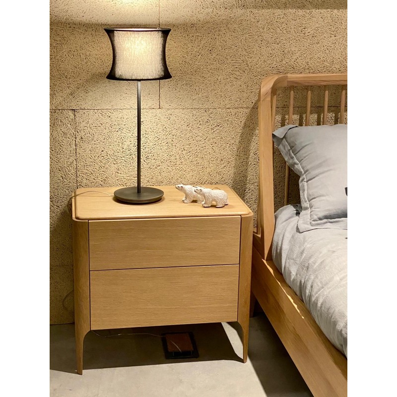 Mesitas de noche Estilo nórdico. Mesitas de rejilla. Mesitas de madera –  Slowdeco